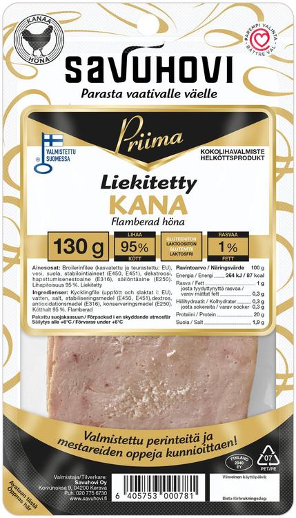 Savuhovi Priima Liekitetty kana 130g