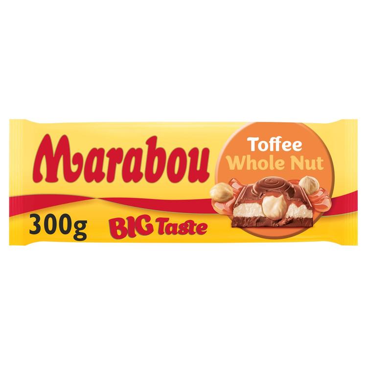 Marabou Big Taste Toffee Whole Nut suklaalevy 300g