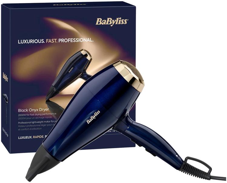 Föön Babyliss Black Onyx, must