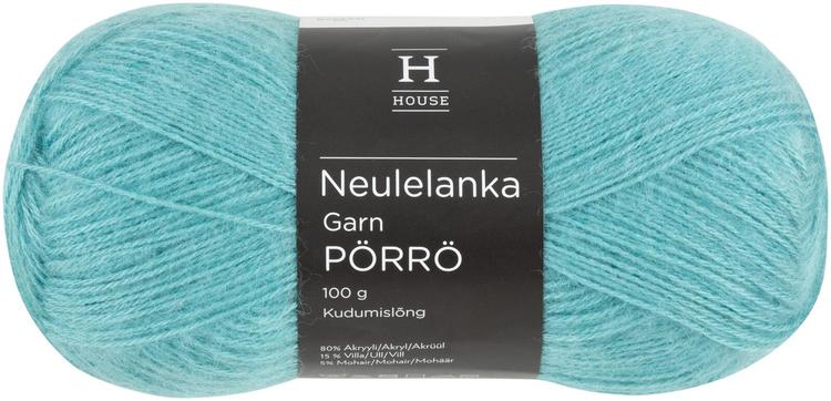 House lanka mohair-villa-akryyli Pörrö 100 g Aqua turqoise 10628