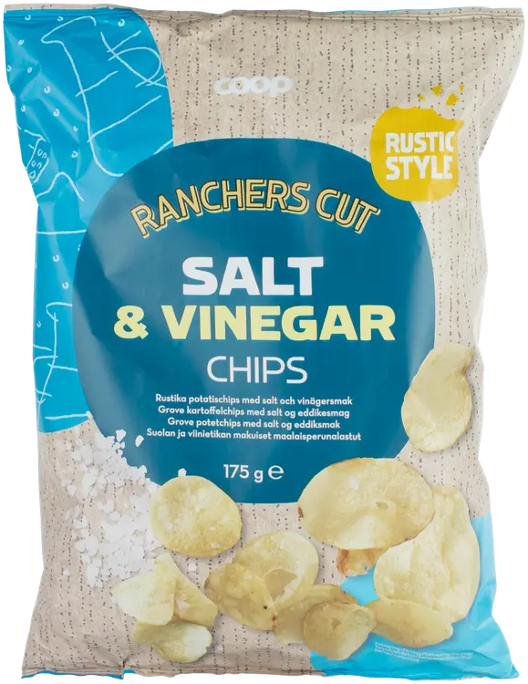 Coop maalaisperunalastut suola & viinietikka 175 g
