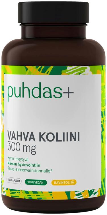 Puhdas+ Vahva Koliini 300 mg 100 vegekaps