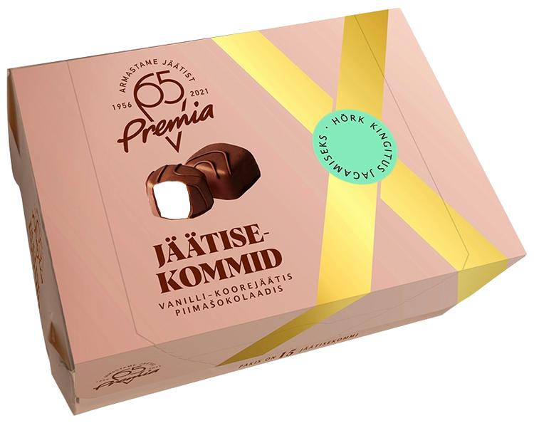 Jäätisekommid vanilli-koorejäätis piimasokolaadis, 200g