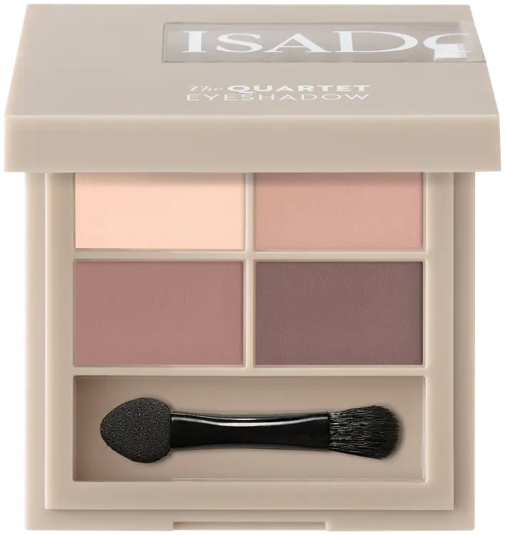 Isadora The Eyeshadow Quartet luomiväripaletti 01 Muddy Nudes 3,5 g