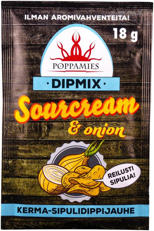 Poppamies Sourcream & Onion dipmix dippijauhe 18g