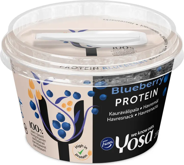 Fazer Yosa Protein Mustikka kauravälipala 200 g