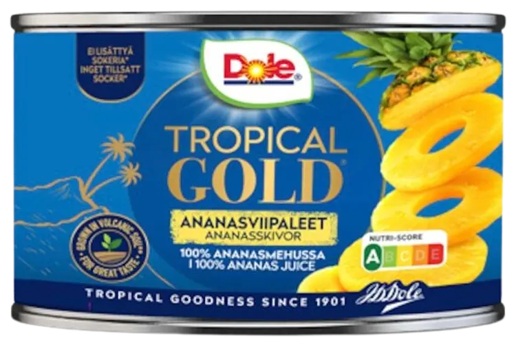 227/139g Dole Tropical Gold Ananasviipaleita mehussa