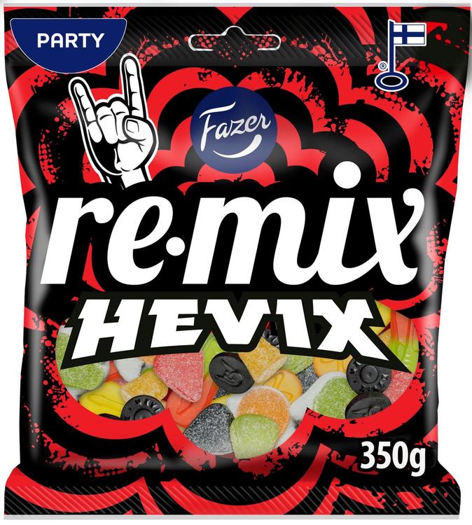 Fazer Remix Hevix karkkipussi 350g