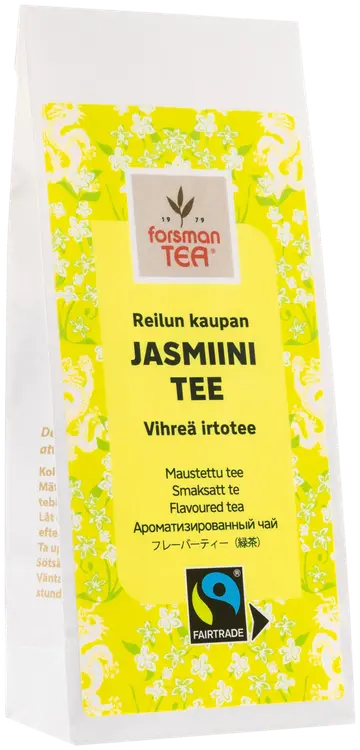 Forsman tea Vihreä Jasmiini vihreä maustettu irtotee Reilu kauppa 60 g