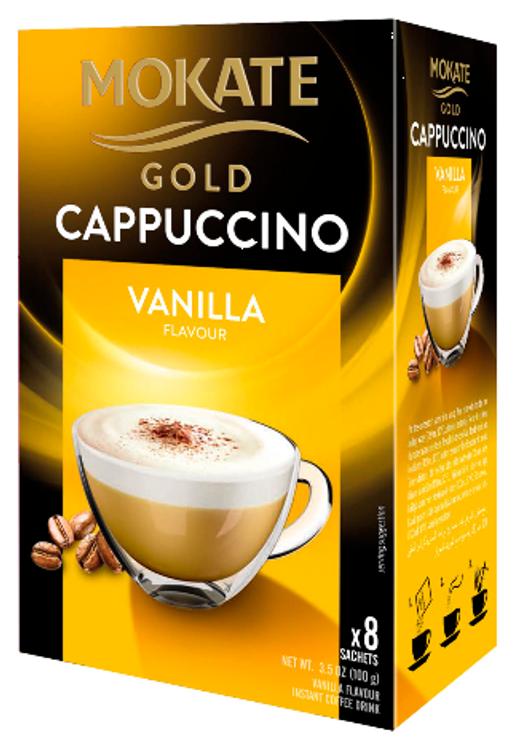 MOKATE GOLD Cappuccino kohvijook Vanilje 12.5g x 8