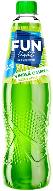 FUN Light vihreän omenan makuinen juomatiiviste 0,5l