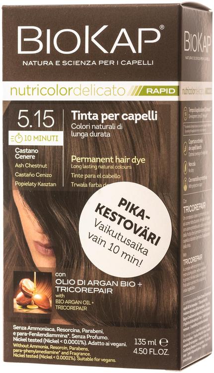 Biokap nutricolor delicato rapid 5.15 ash chestnut