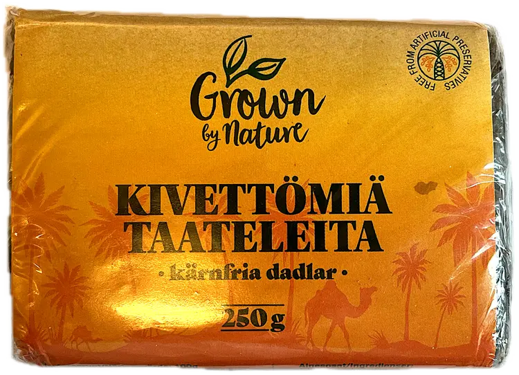 Grown by Nature kivettömiä taateleita 250g