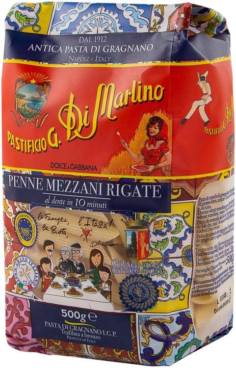 Dolce&Gabbana Penne Mezzani Rigate Kuviopasta 500g