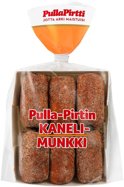 Pulla-Pirtti Kanelimunkki 6/360g laktoositon kanelitäytemunkki