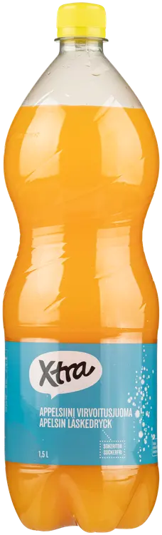 Xtra sokeriton appelsiini virvoitusjuoma 1,5l