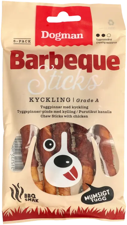 Dogman Barbeque sticks kana 5-p12,5cm