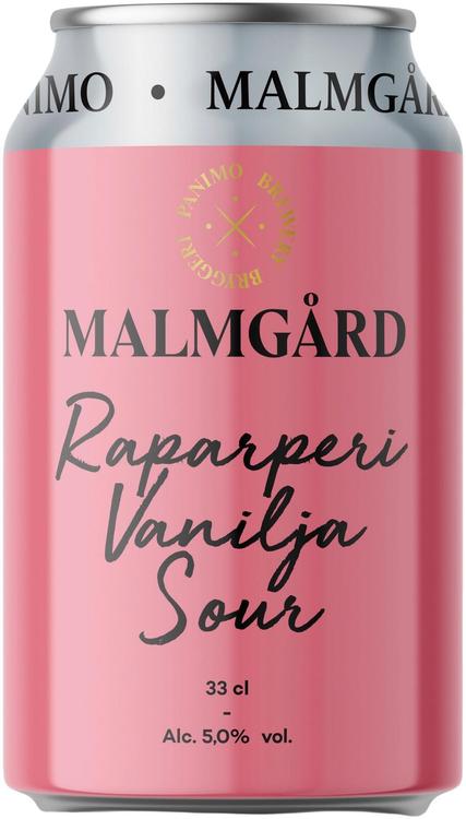 Malmgård Raparperi Vanilja 5,0% olut 0,33l tölkki