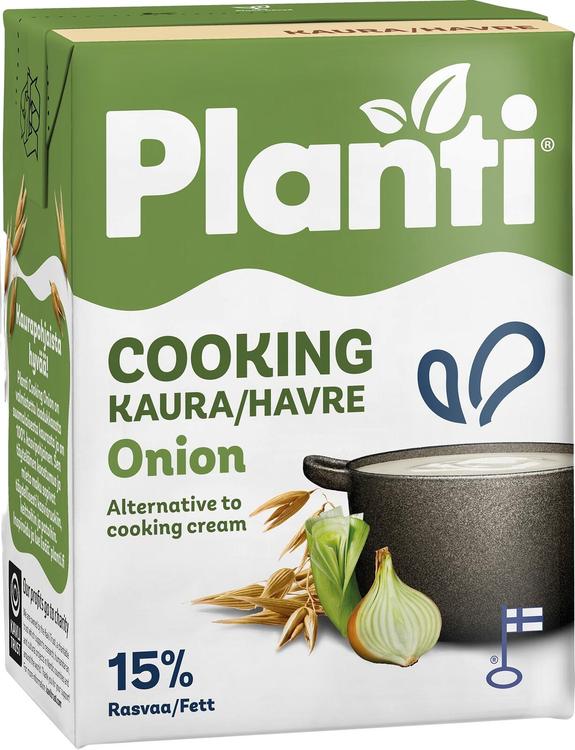 Planti Cooking sipuli kaurapohjainen ruoanlaittovalmiste 15% rasvaa 2dl