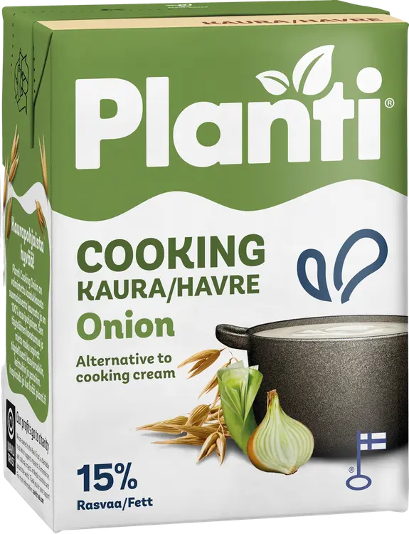 Planti Cooking sipuli kaurapohjainen ruoanlaittovalmiste 15% rasvaa 2dl