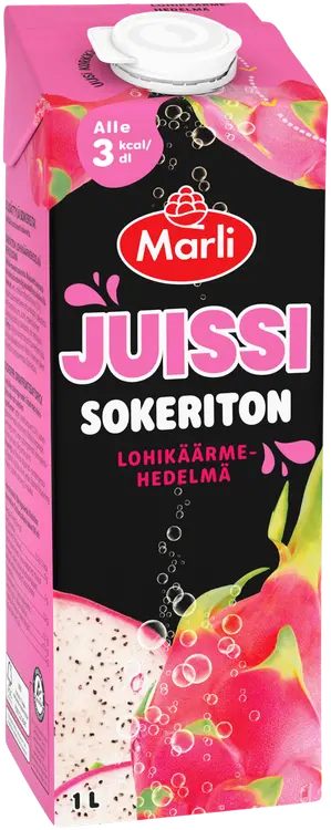 Juissi sokton sokeriton Lohikäärmehedelmämehujuoma 1 L