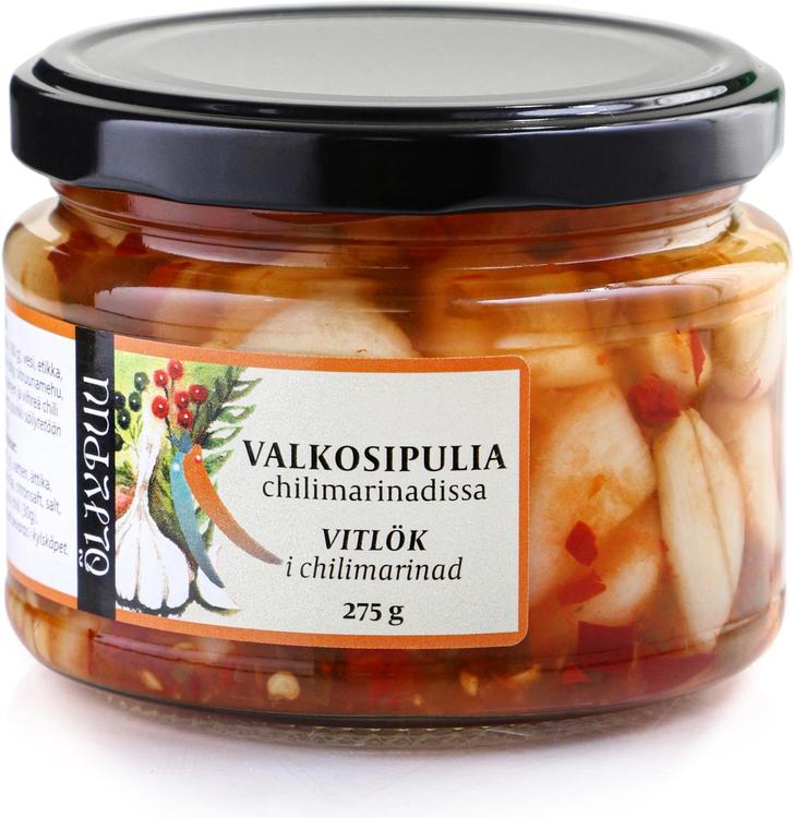 Öljypuu Valkosipulia chilimarinadissa 275/160g