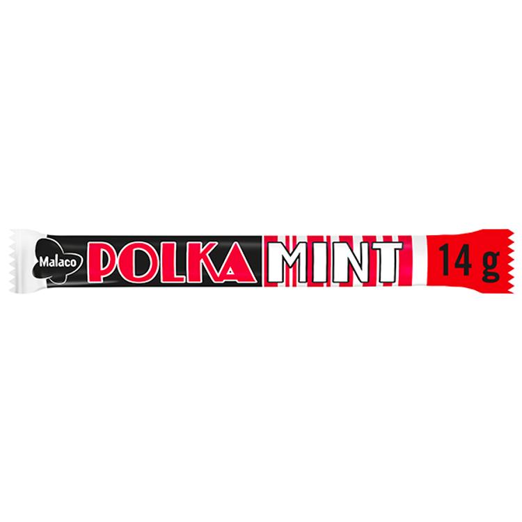 Malaco Polka Mint lakritsipatukka 14g