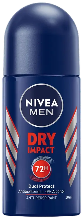 NIVEA MEN 50ml Dry Impact Deo Roll-on -antiperspirantti
