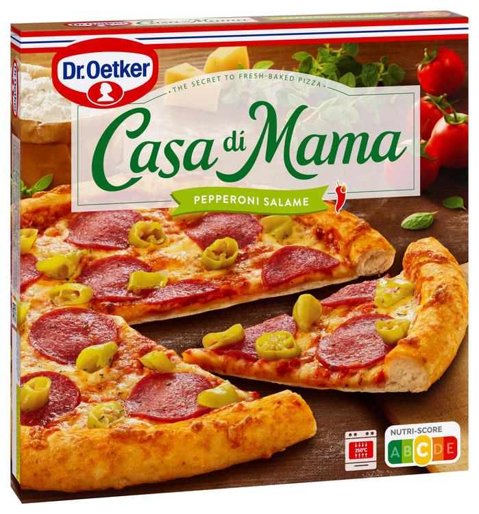 Dr. Oetker Casa di Mama Pepperoni-Salame pakastepizza 415 g