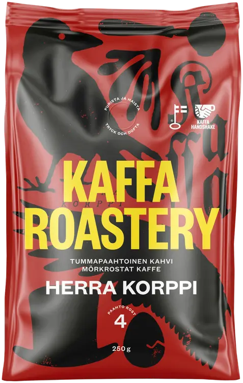Kaffa Roastery Herra Korppi suodatinjauhettu kahvi 250g