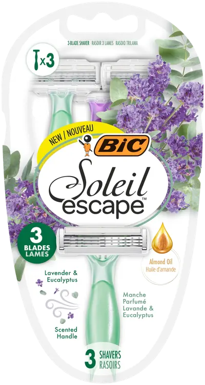 BIC varsiterä Soleil Escape 3 Lavender & Eucalyptus 3-pack