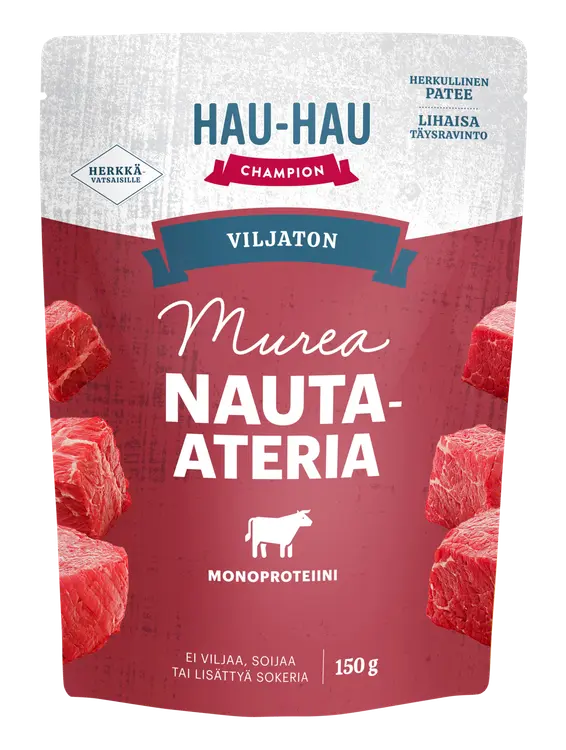 Hau-Hau Champion Viljaton Murea Nauta-ateria 150 g