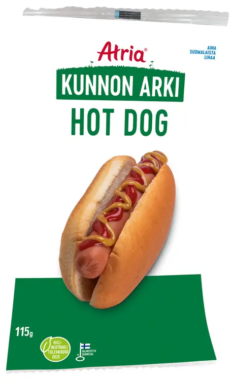Atria Kunnon Arki Hot Dog 115g