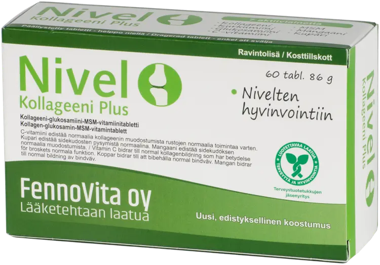 Fennovita Nivel kollageeni Plus 60 kaps./86 g