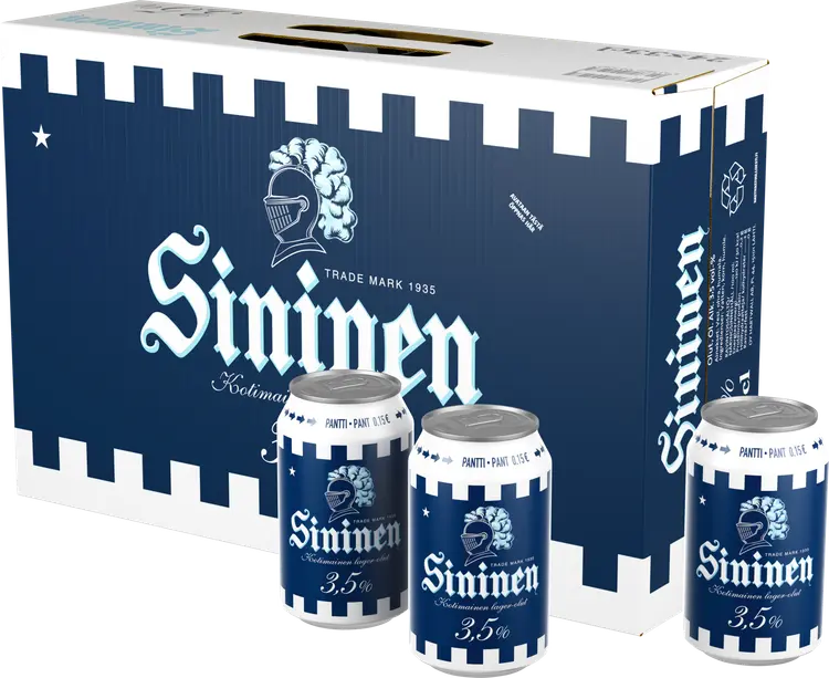 24 x Sininen olut 3,5% 0,33 l