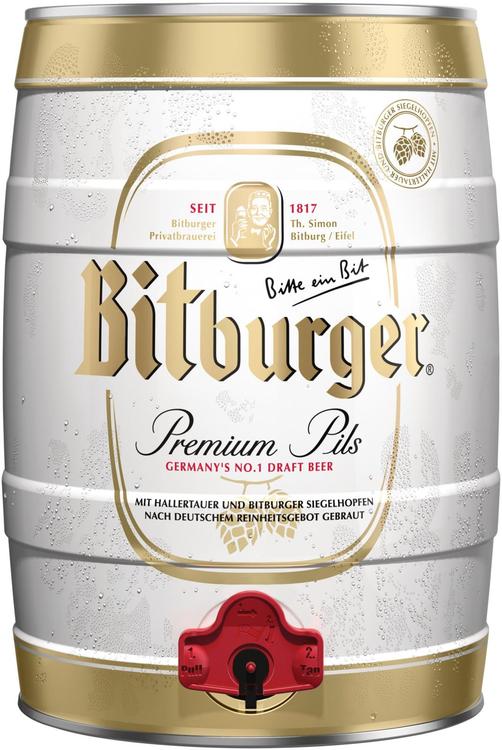 Bitburger Premium Pils õlu 4,8%vol 5 l