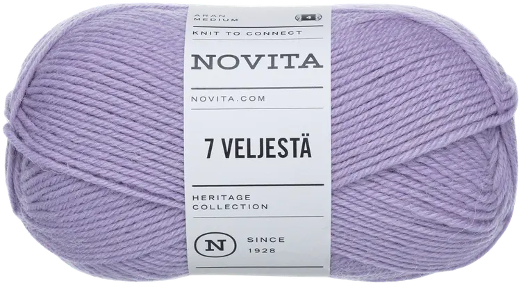Novita lanka 7 Veljestä 100 g mustikkamaito 730