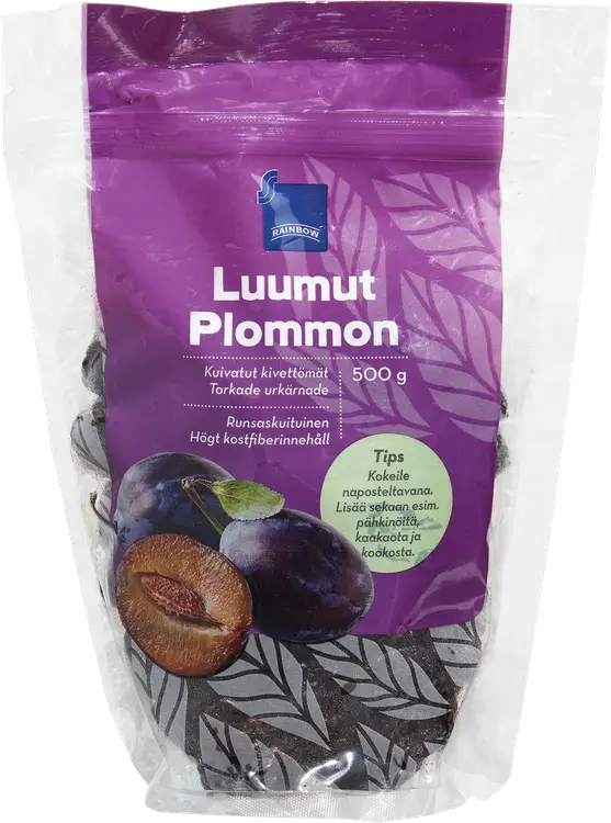Rainbow 500g kuivatut kivettömät luumut
