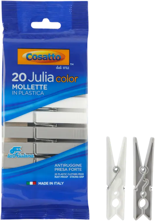 Cosatto pyykkipoika Julia 20 kpl, valkoinen/harmaa