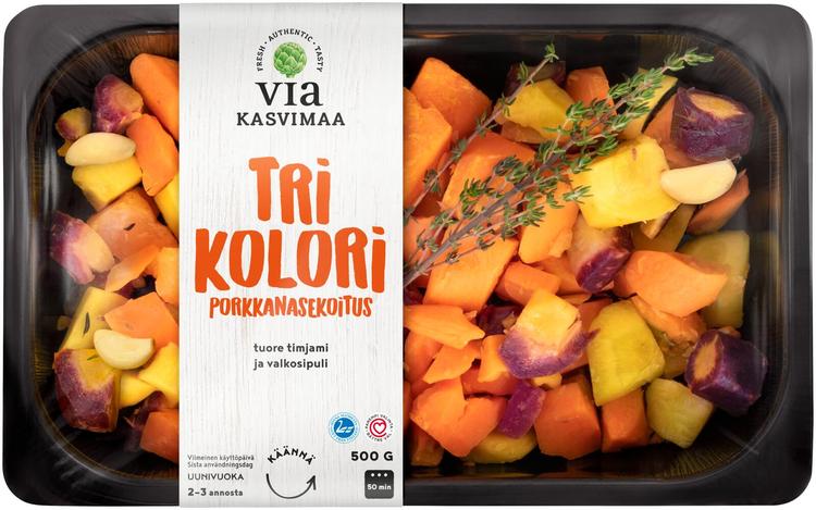 Via Kasvimaa Trikolori porkkanasekoitus 500 g