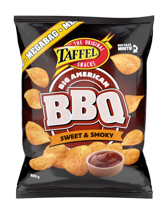 Taffel American BBQ barbeque maustettu perunalastu 325g