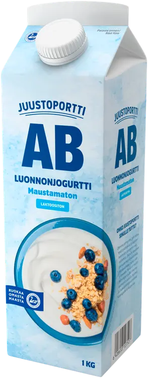 Juustoportti AB-luonnonjogurtti 1 kg maustamaton laktoositon