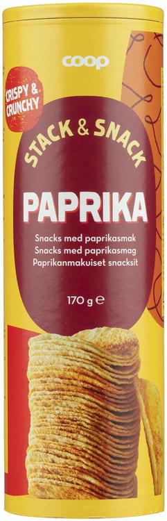 Coop paprikanmakuiset snacksit tuubi 170 g