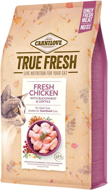 Carnilove True Fresh Kana steriloiduille kissoille 340 g