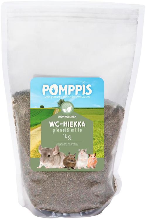 Pomppis pieneläinten wc-hiekka 1kg