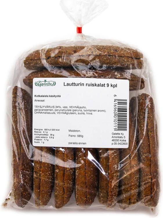 Galette 590g Ruiskala 9 Kpl ruispalaleipä