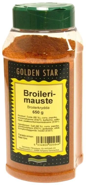Golden Star broilerimauste maustesuola 650g