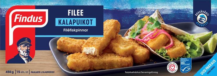 Findus Filee kalapuikot MSC 450g, pakaste