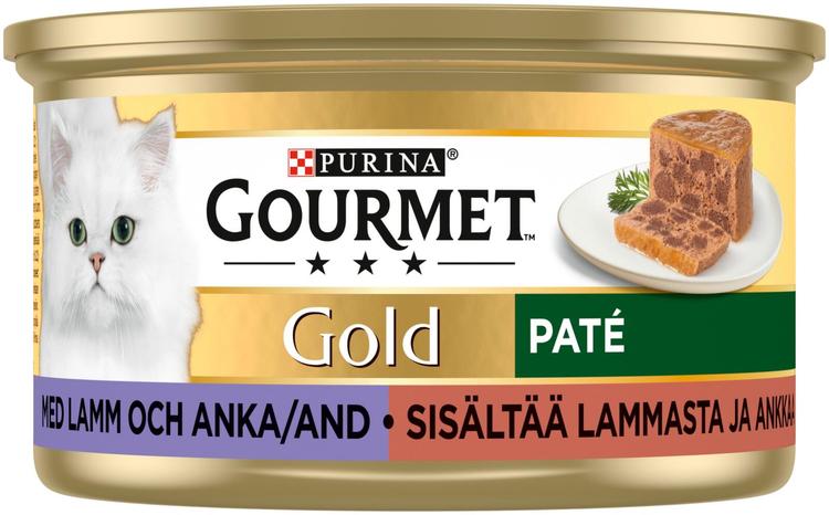 Gourmet 85g Gold Lammasta ja Ankkaa Patee kissanruoka