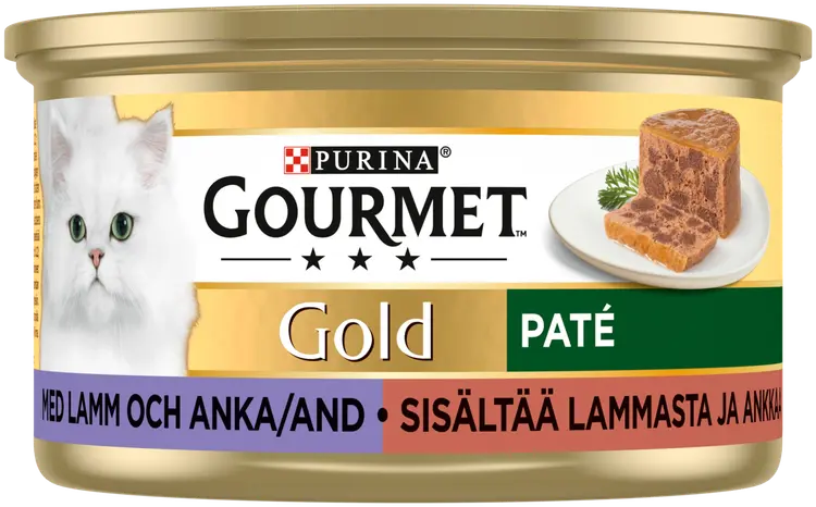 Gourmet 85g Gold Lammasta ja Ankkaa Patee kissanruoka